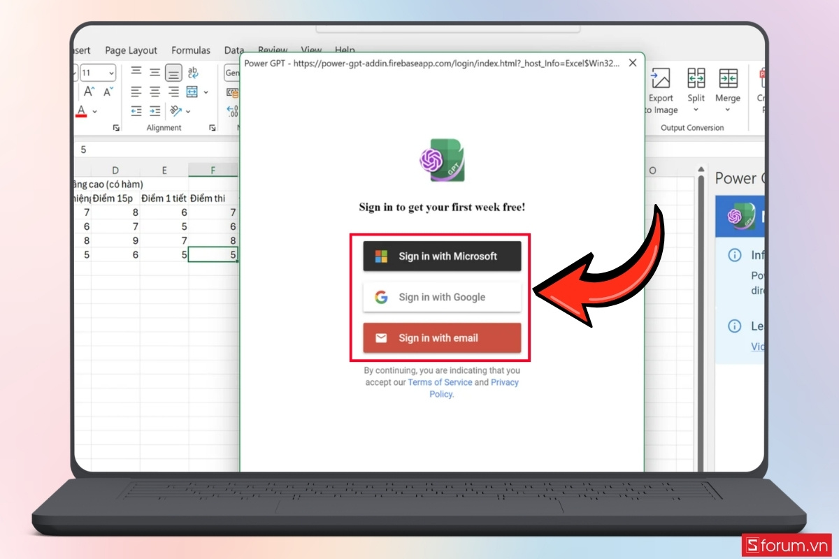 Cách dùng ChatGPT trong Excel để tạo công thức chính xác bước 1