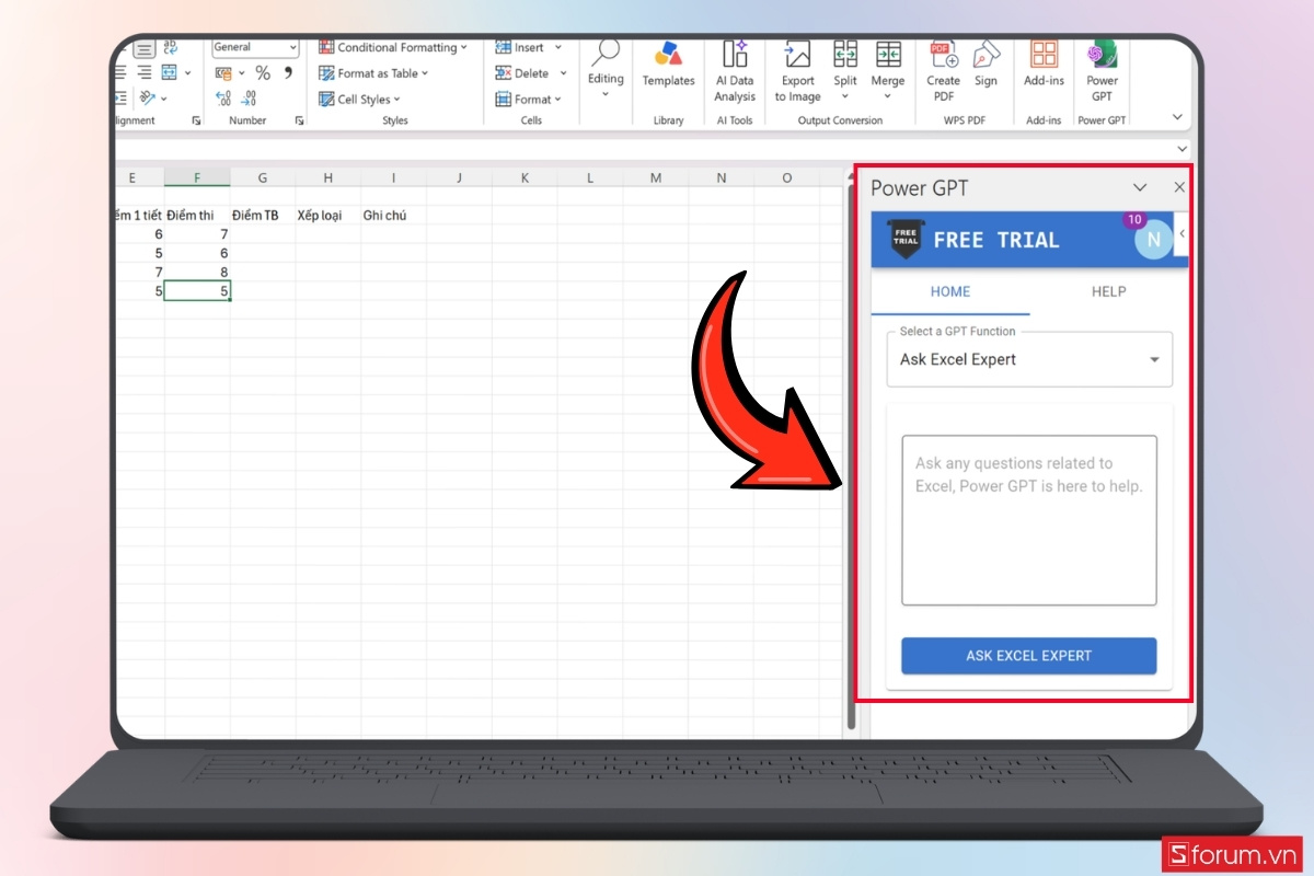 Cách dùng ChatGPT trong Excel để tạo công thức chính xác bước 2