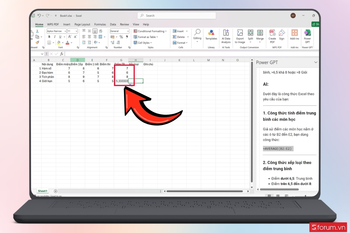Cách dùng ChatGPT trong Excel để tạo công thức chính xác bước 6