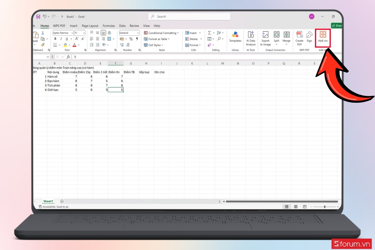Cách tích hợp ChatGPT vào Excel chi tiết bước 1