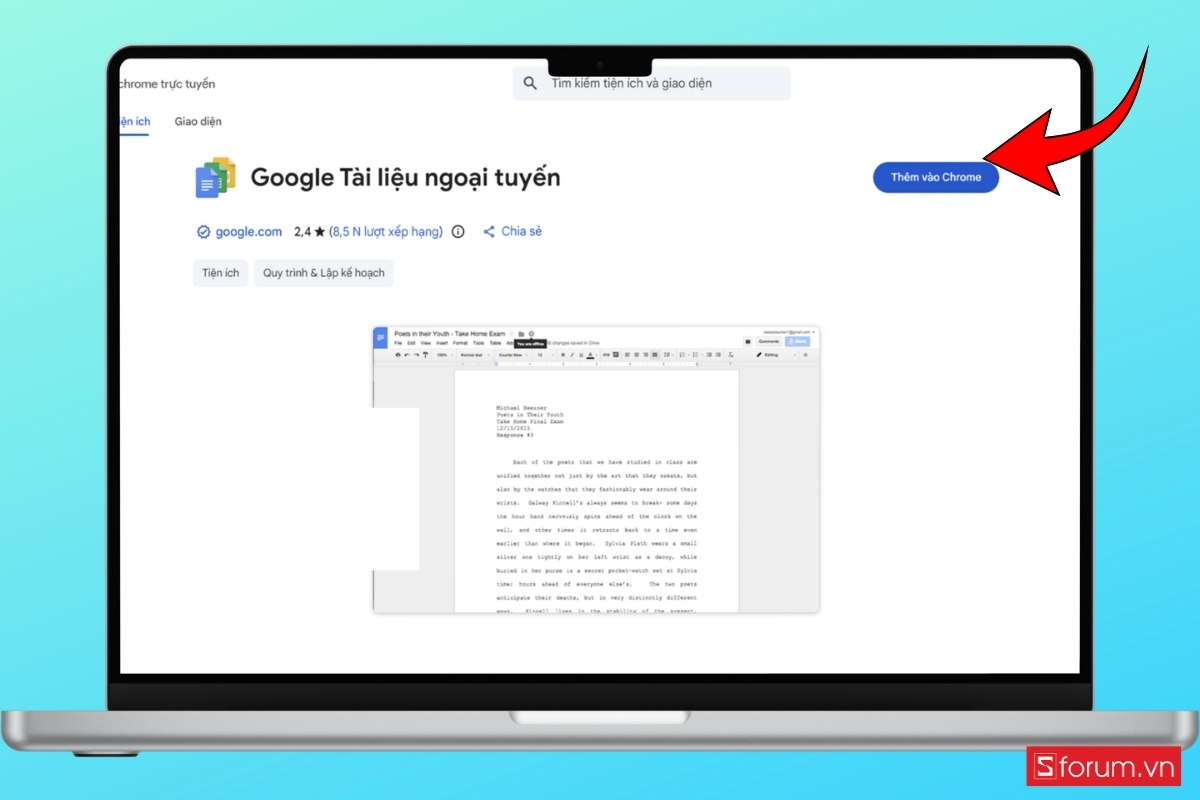 Cách bật chế độ Google Docs Offline trên máy tính bước 4