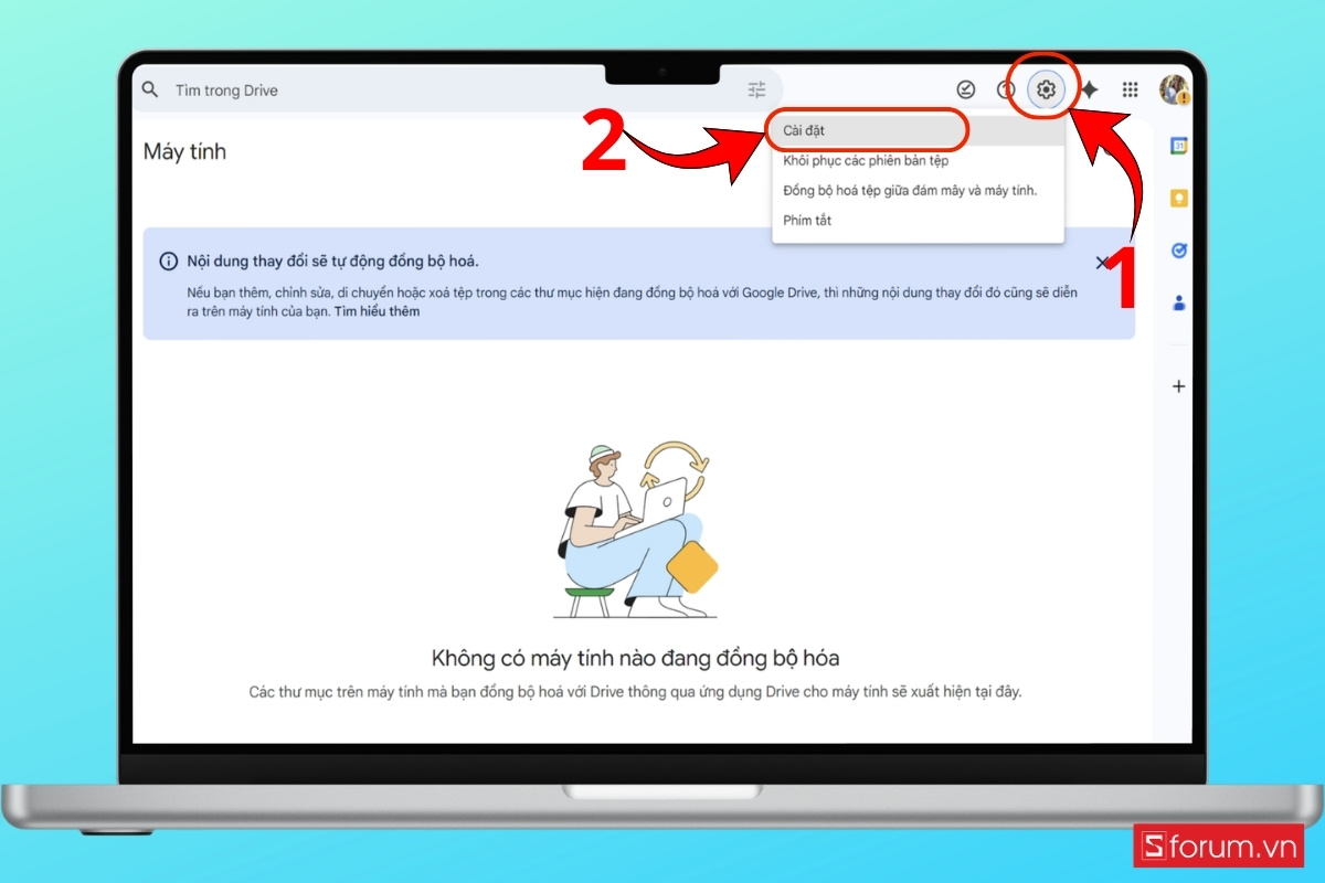Cách bật chế độ Google Docs Offline trên máy tính bước 1