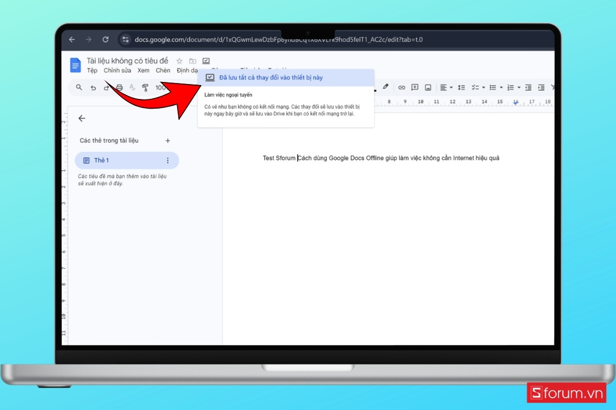 Cách bật chế độ Google Docs Offline trên máy tính bước 5