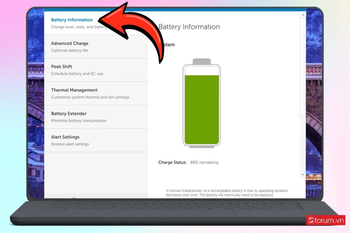 Sử dụng Dell Power Manager bước 7