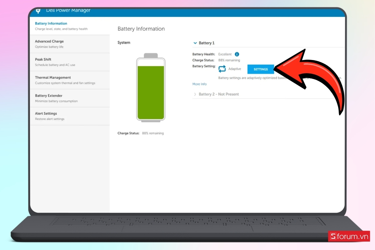 Sử dụng Dell Power Manager bước 8