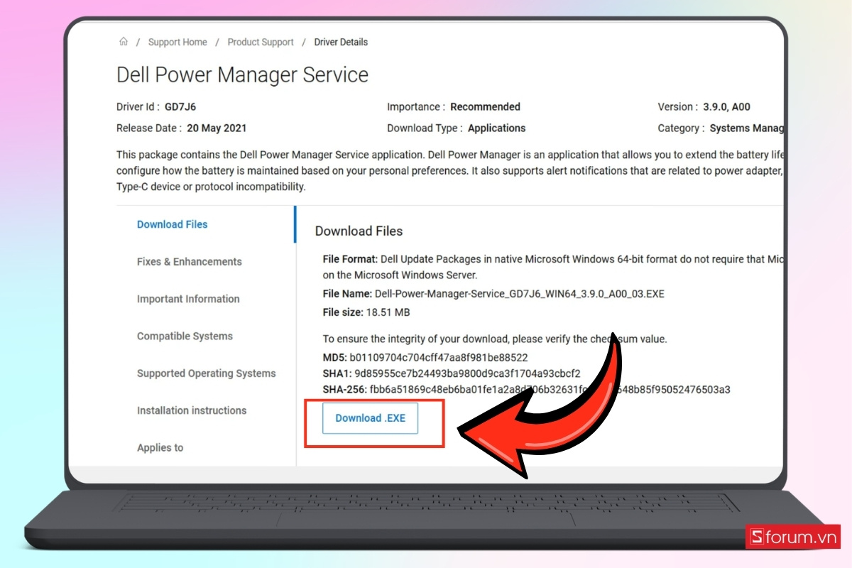 Sử dụng Dell Power Manager bước 2
