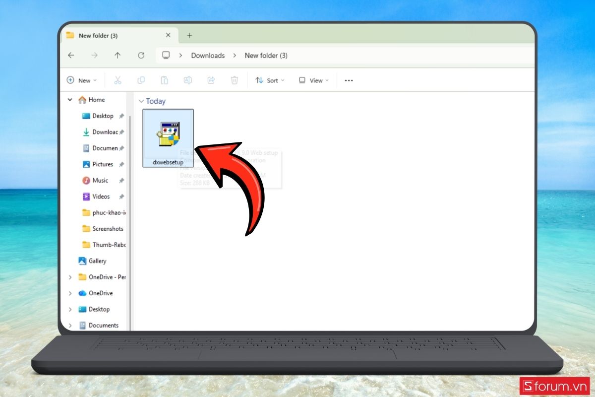 Cách khắc phục lỗi không tìm thấy hoặc thiếu file D3dx9_43.dll  bước 2