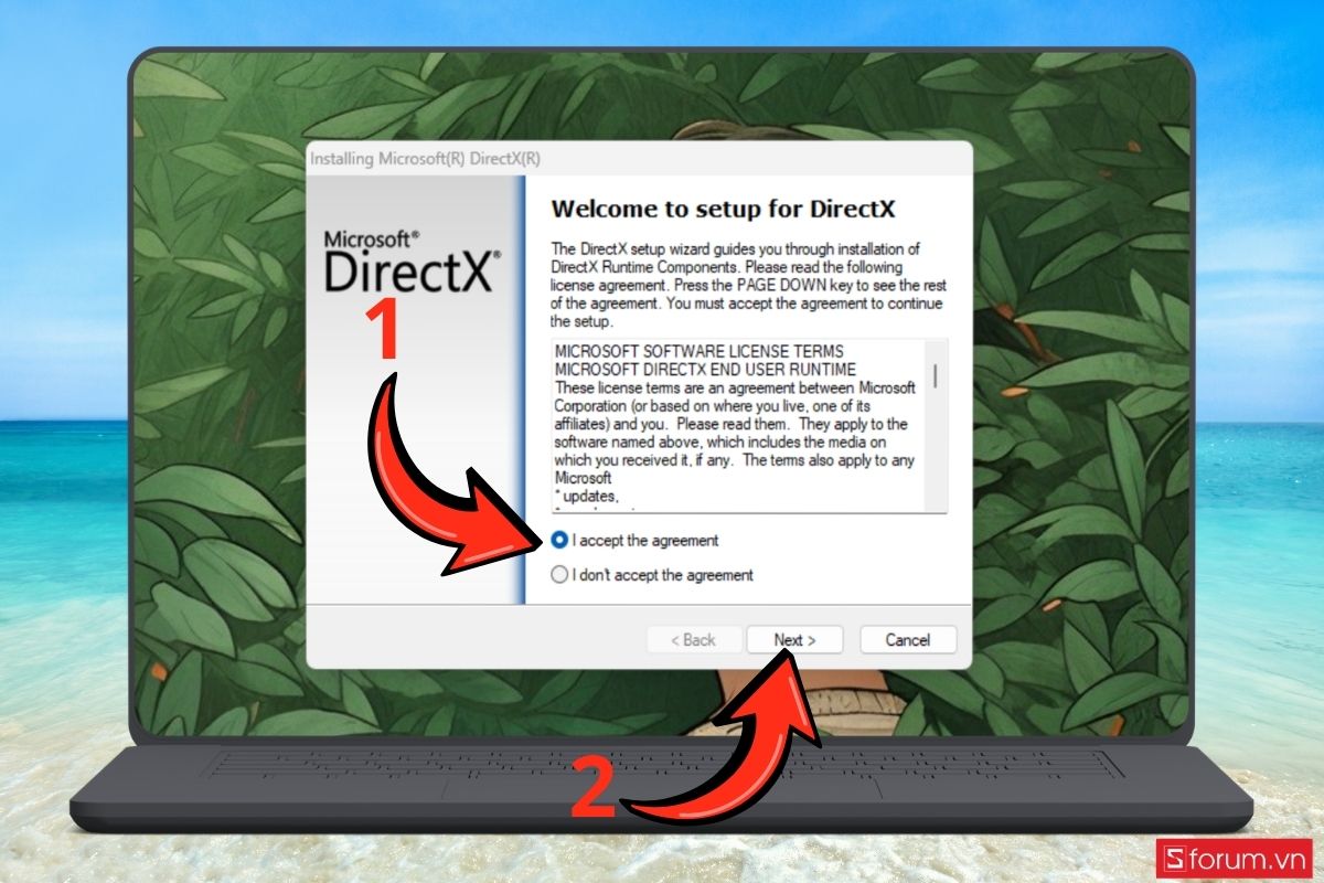 Cách khắc phục lỗi không tìm thấy hoặc thiếu file D3dx9_43.dll  bước 3\
