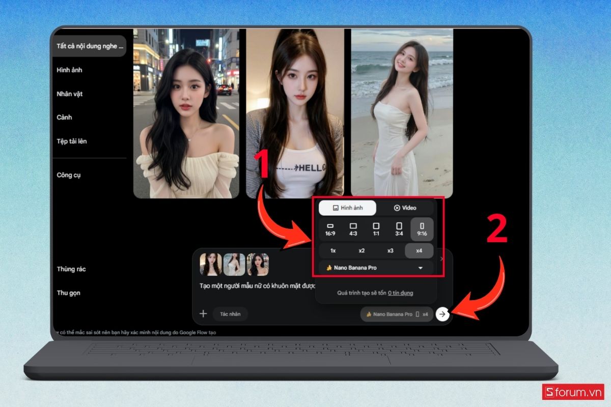 Hướng dẫn cách làm video mẫu ảnh thay đồ thời trang bằng AI bước 4