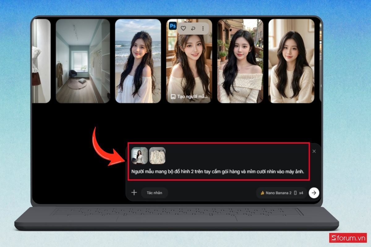 Hướng dẫn cách làm video mẫu ảnh thay đồ thời trang bằng AI bước 10