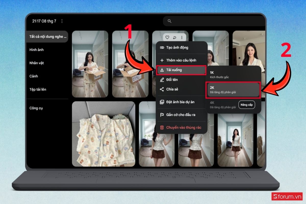 Hướng dẫn cách làm video mẫu ảnh thay đồ thời trang bằng AI bước 11