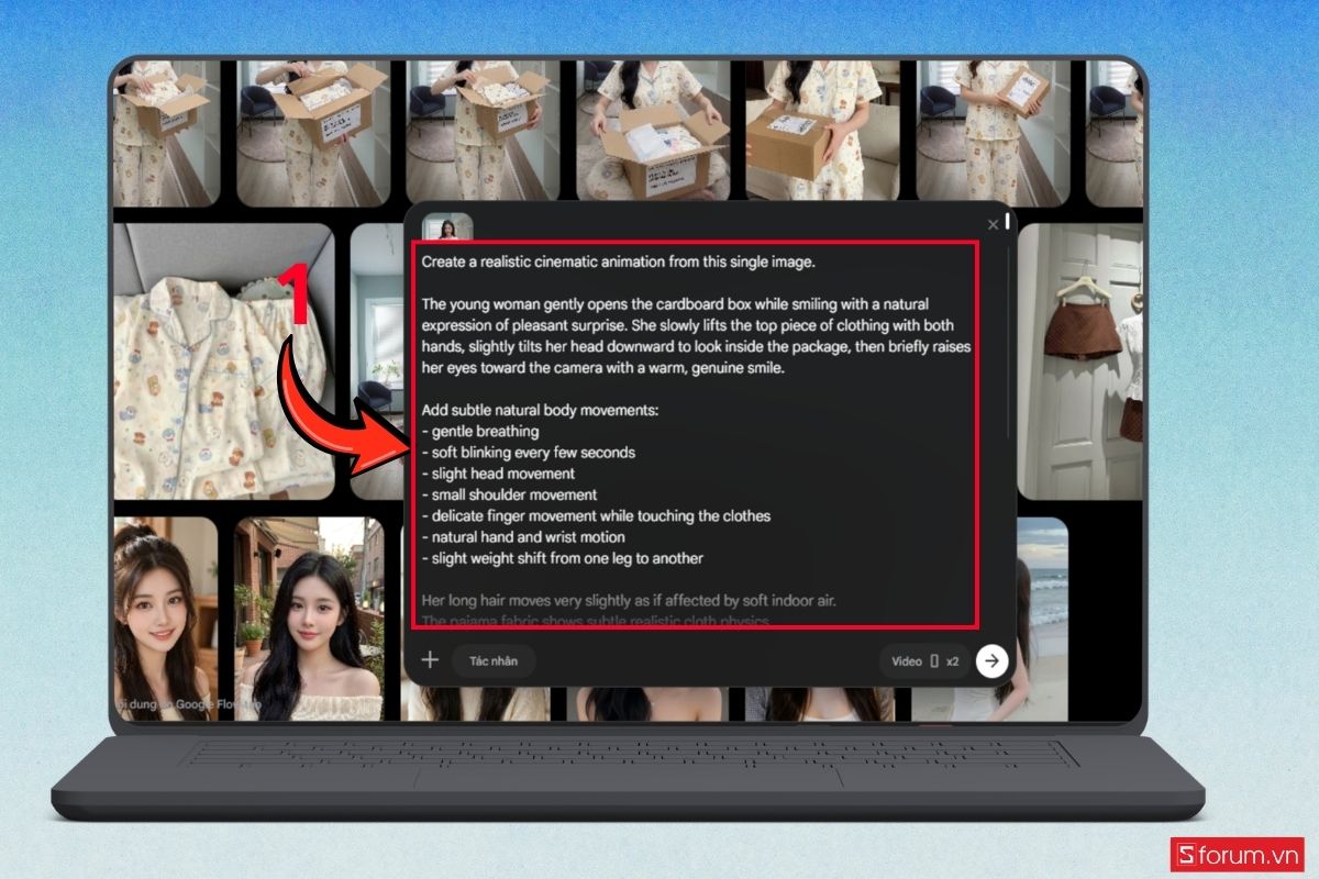 Hướng dẫn cách làm video mẫu ảnh thay đồ thời trang bằng AI bước 15