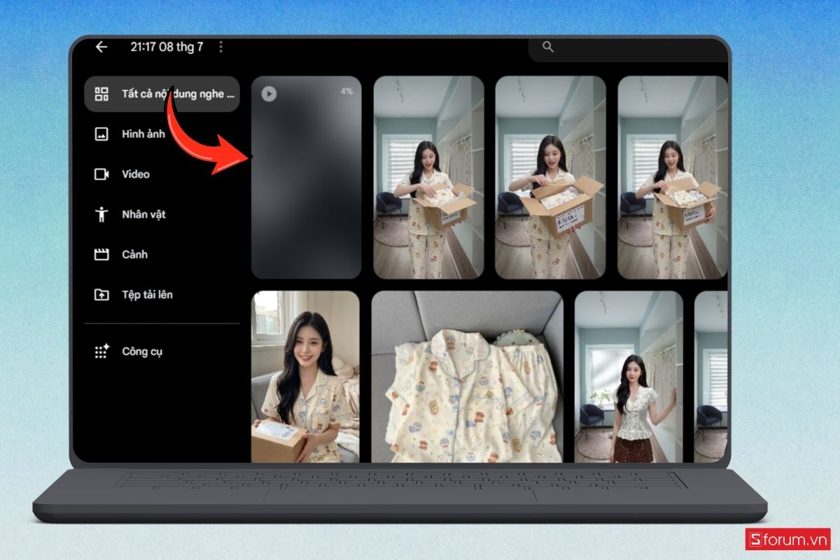Hướng dẫn cách làm video mẫu ảnh thay đồ thời trang bằng AI bước 17