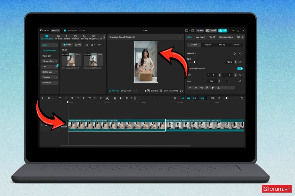 Hướng dẫn cách làm video mẫu ảnh thay đồ thời trang bằng AI bước 21