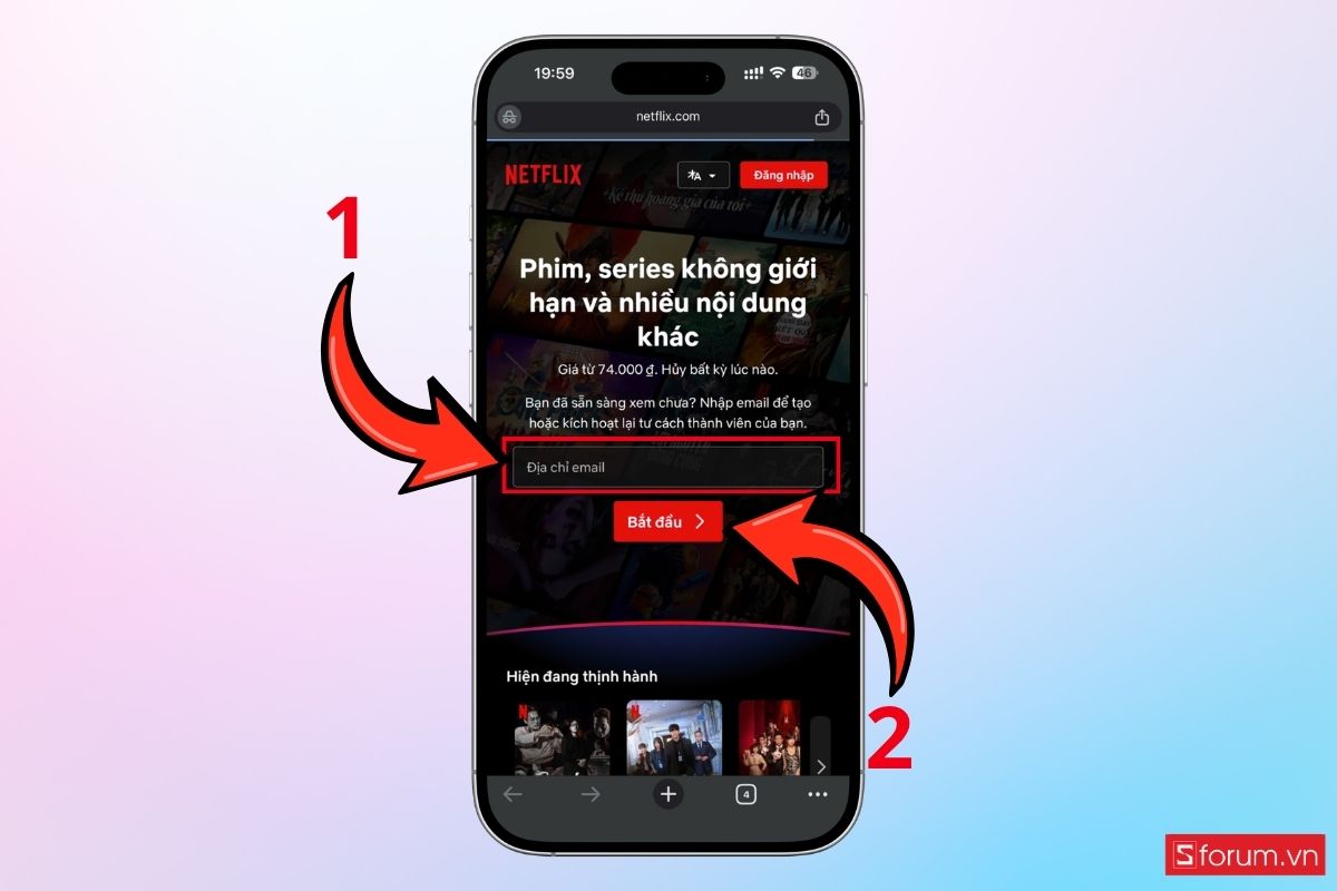 Cách nhận đến 30 ngày xem Netflix miễn phí bước 1