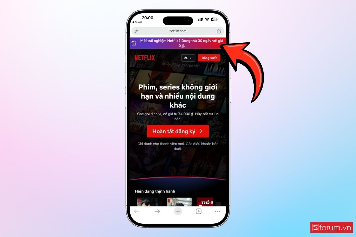 Cách nhận đến 30 ngày xem Netflix miễn phí bước 4