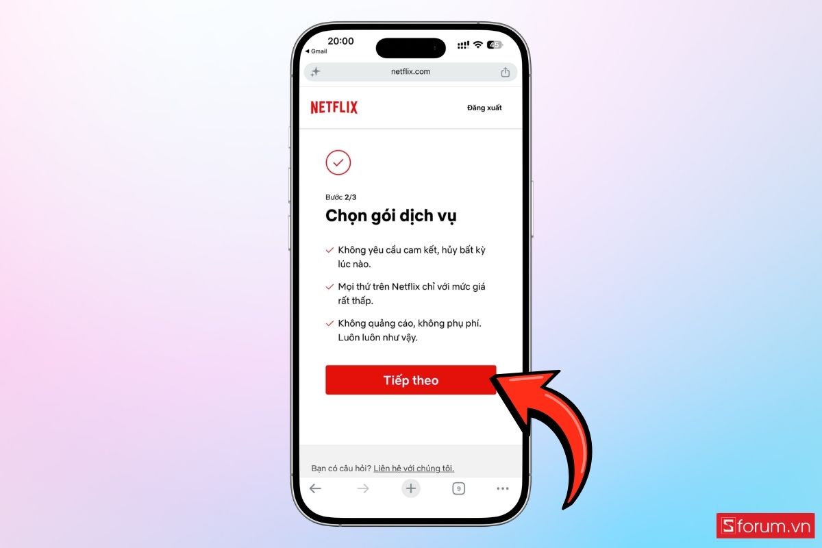 Cách nhận đến 30 ngày xem Netflix miễn phí bước 5