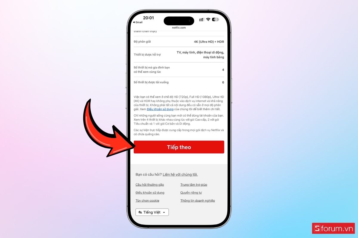Cách nhận đến 30 ngày xem Netflix miễn phí bước 7