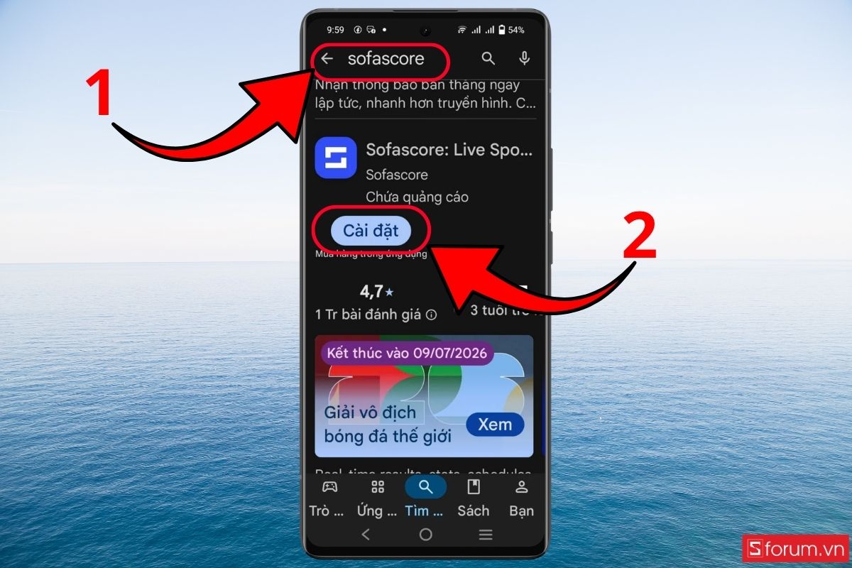 Dùng Widget Android để theo dõi trực tiếp bước 1