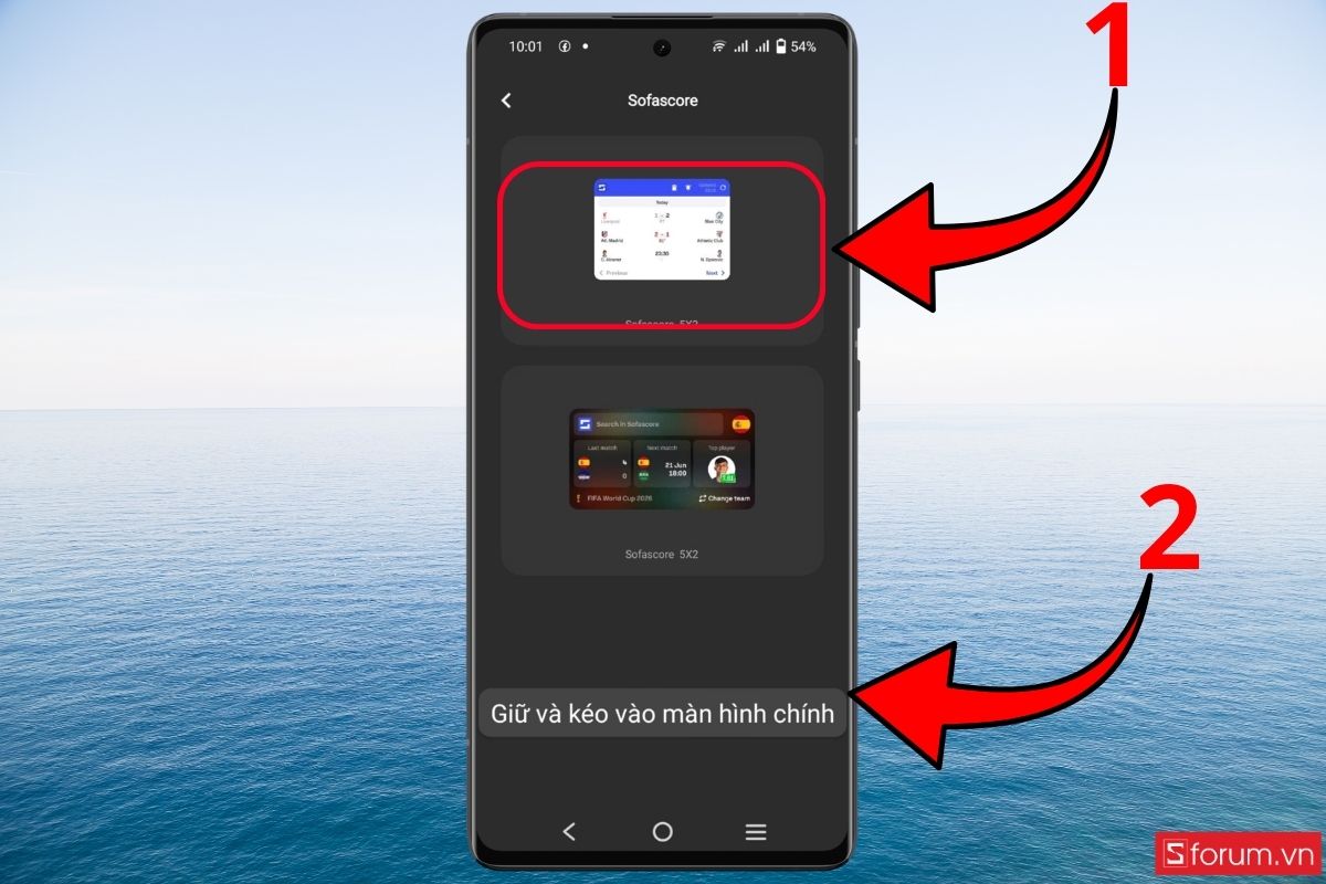 Dùng Widget Android để theo dõi trực tiếp bước 4