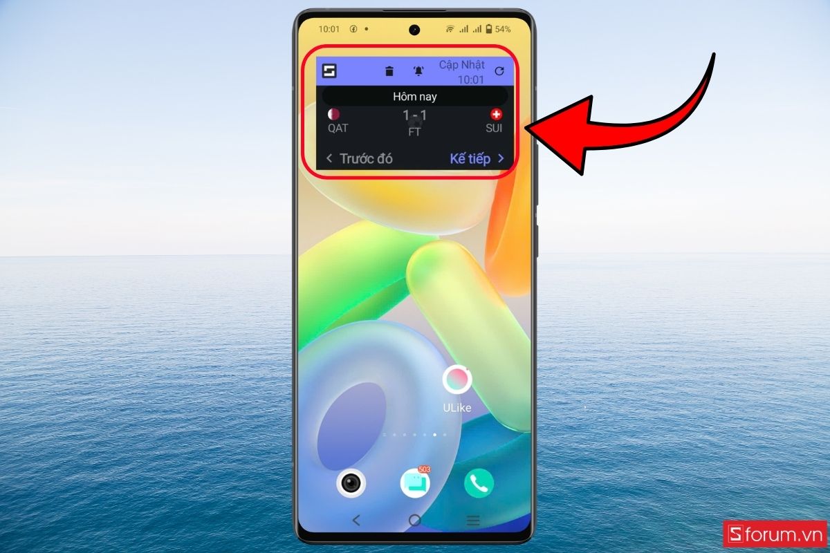 Dùng Widget Android để theo dõi trực tiếp bước 5