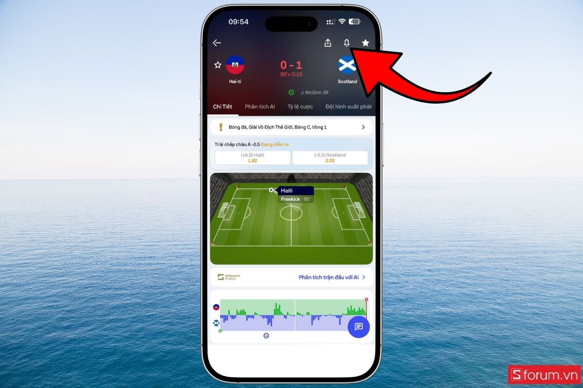 Dùng Dynamic Island để cập nhật bàn thắng bước 6