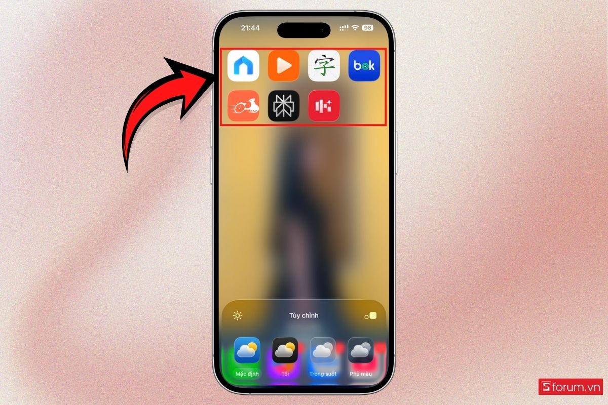 Cách phóng to biểu tượng ứng dụng trên iPhone bước 4