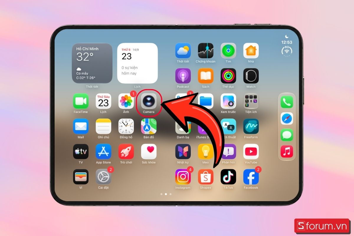 Cách sử dụng Chụp Thông Minh trên iPhone Duo bước 1