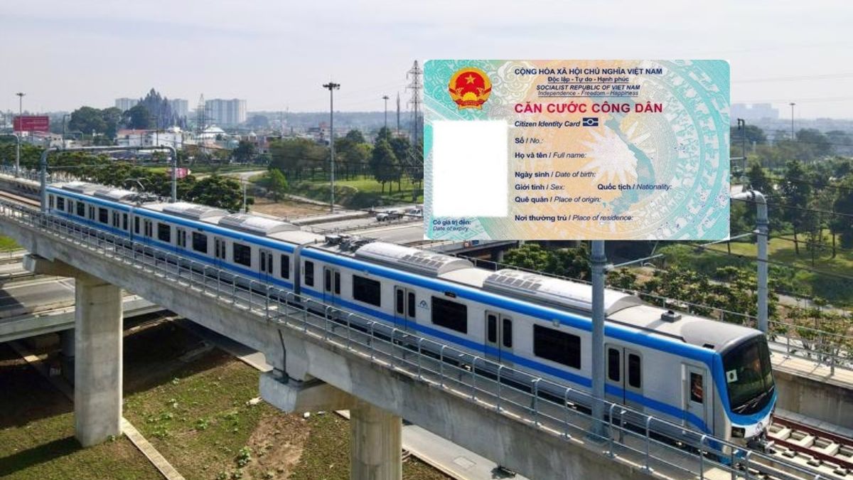 Cách sử dụng thẻ căn cước đi tàu Metro thay vé tháng đơn giản, nhanh chóng