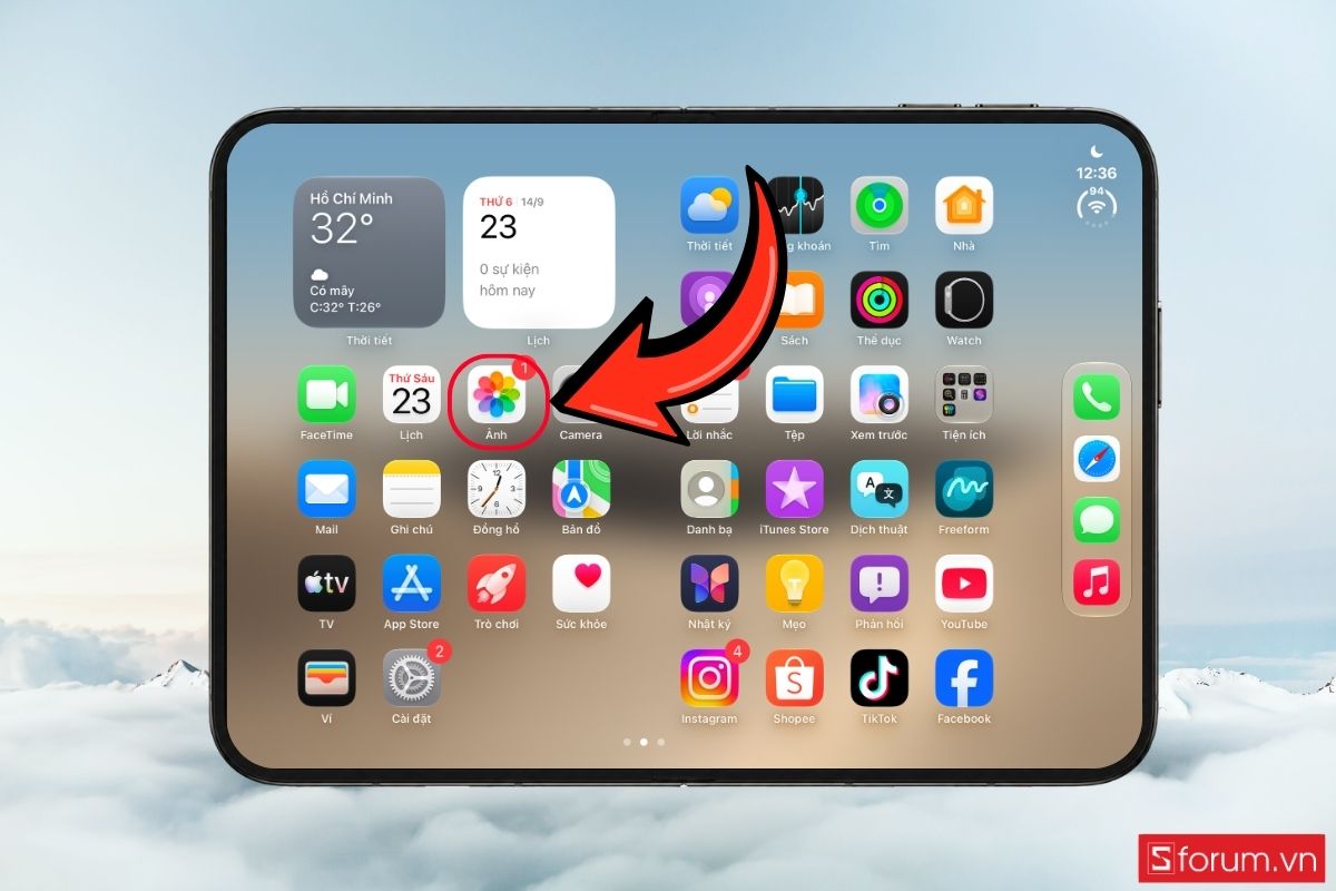 Cách sử dụng tính năng Chỉnh sửa ảnh thông minh trên iPhone Duo bước 1
