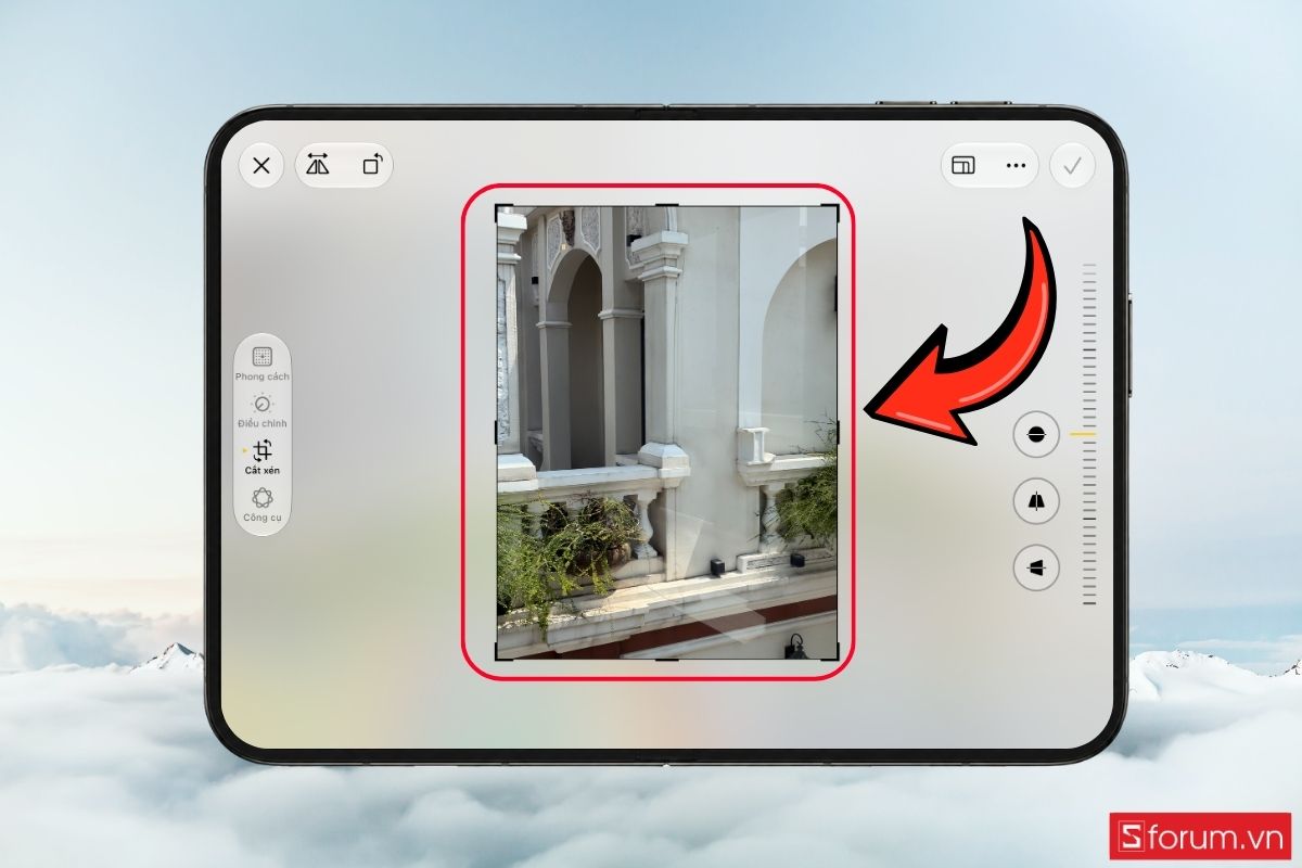 Cách sử dụng tính năng Chỉnh sửa ảnh thông minh trên iPhone Duo bước 4