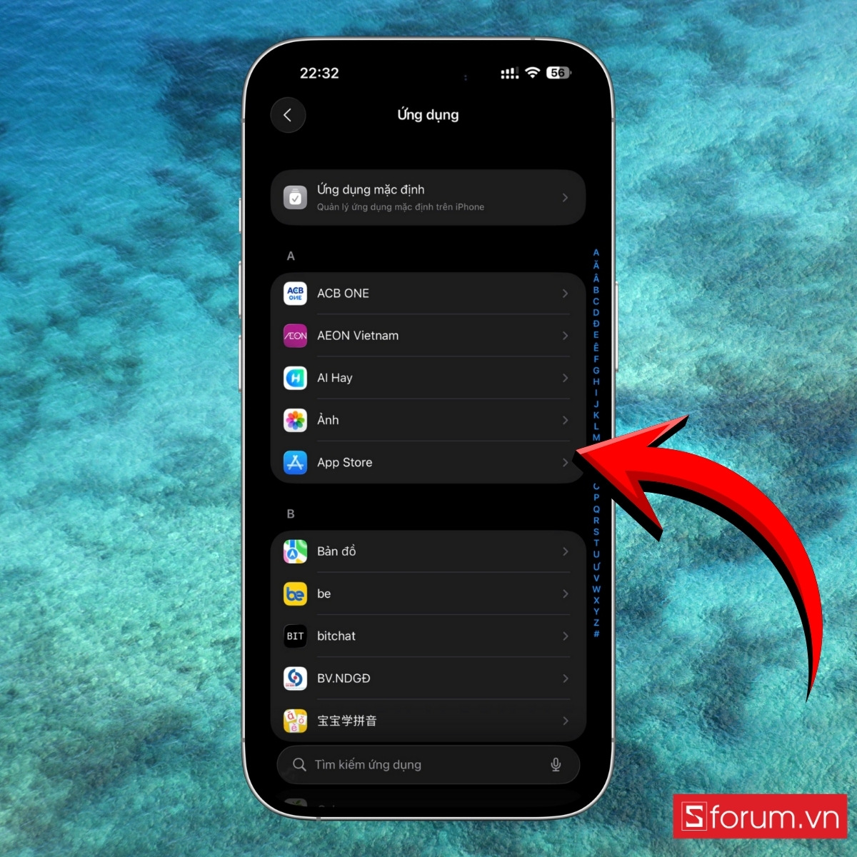Cách tự động cập nhật ứng dụng trên iPhone - bước 1