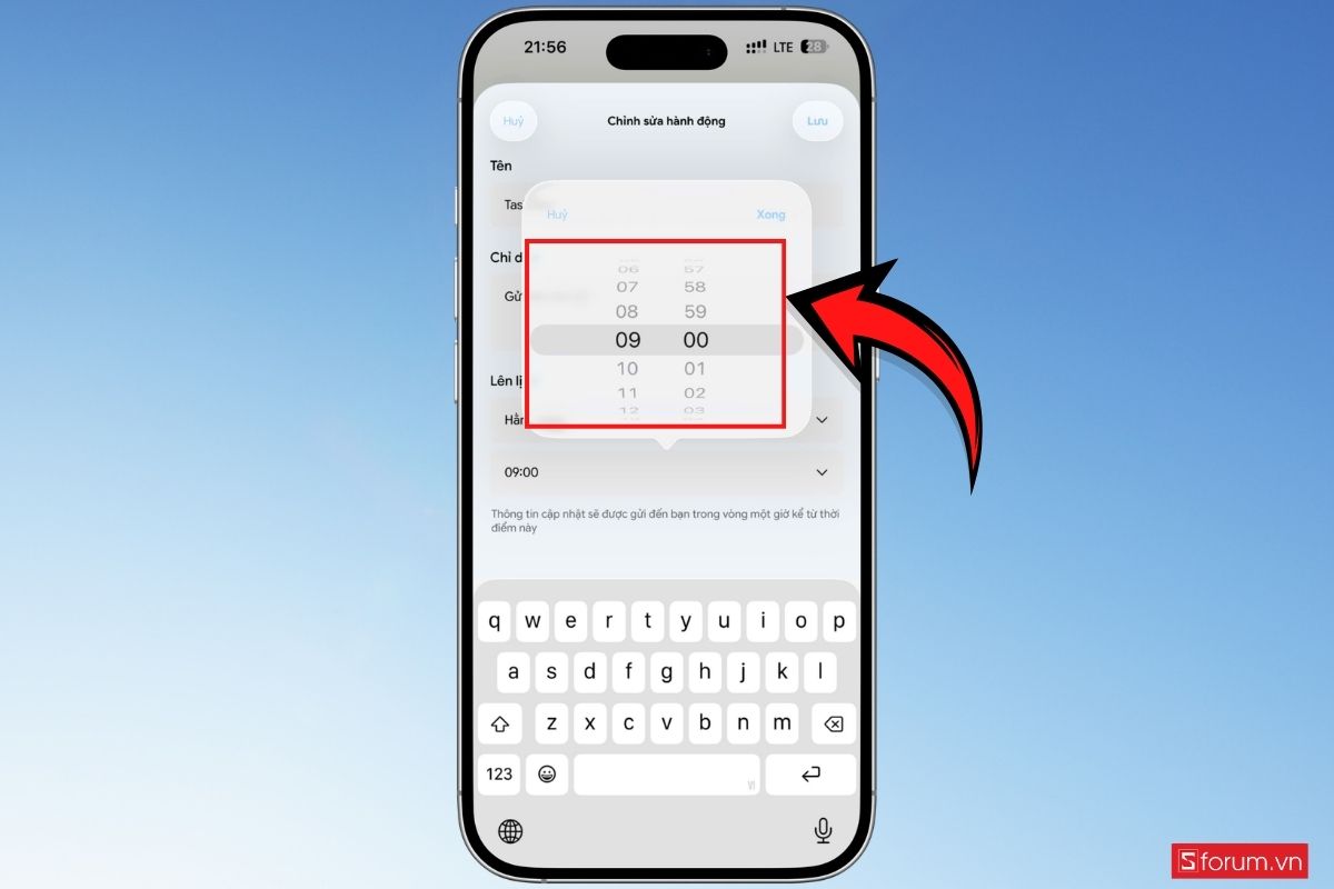 Cách tạo hoạt động theo lịch trình trên Gemini điện thoại bước 4
