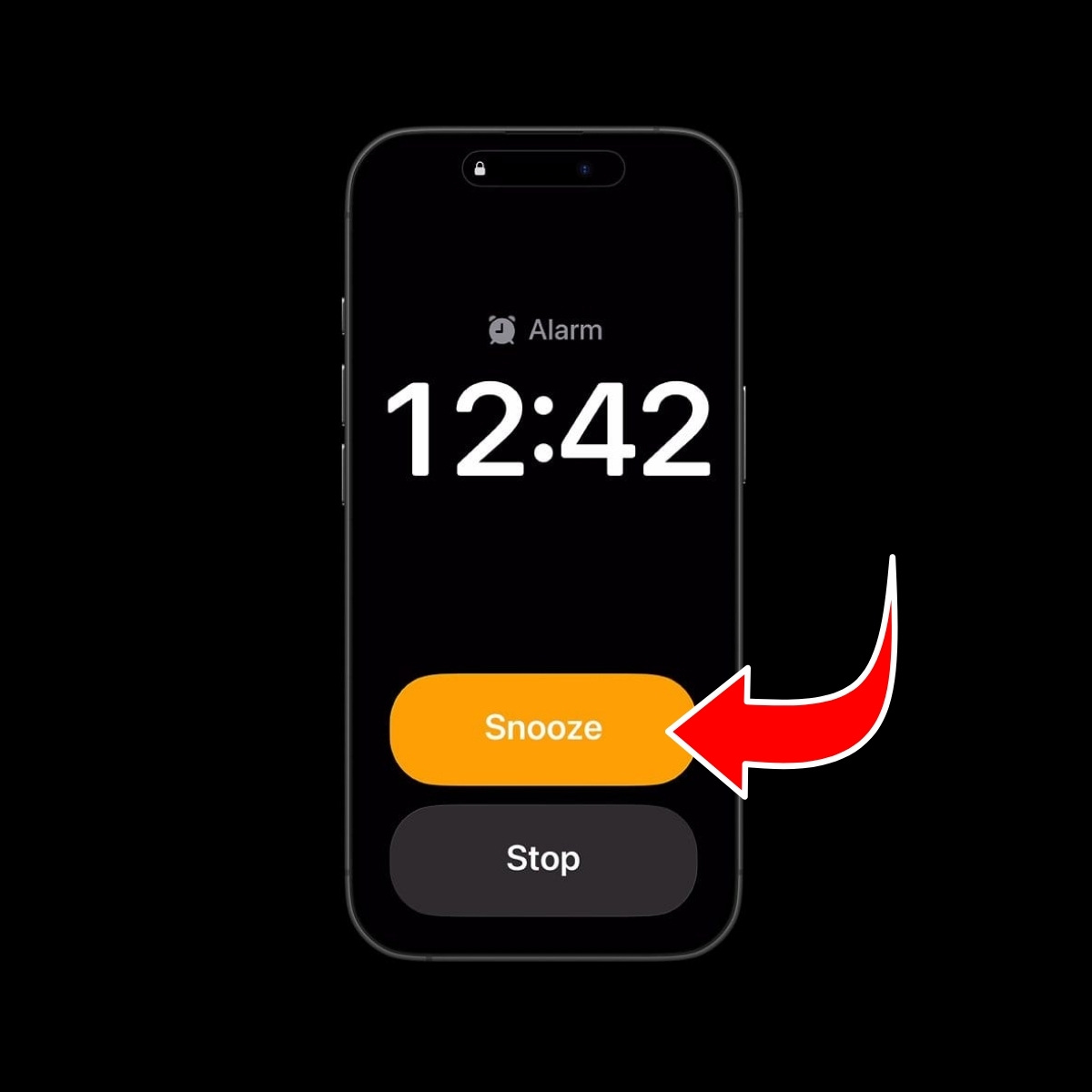 Cách tắt báo thức khi đang reo trên iPhone - bước 2