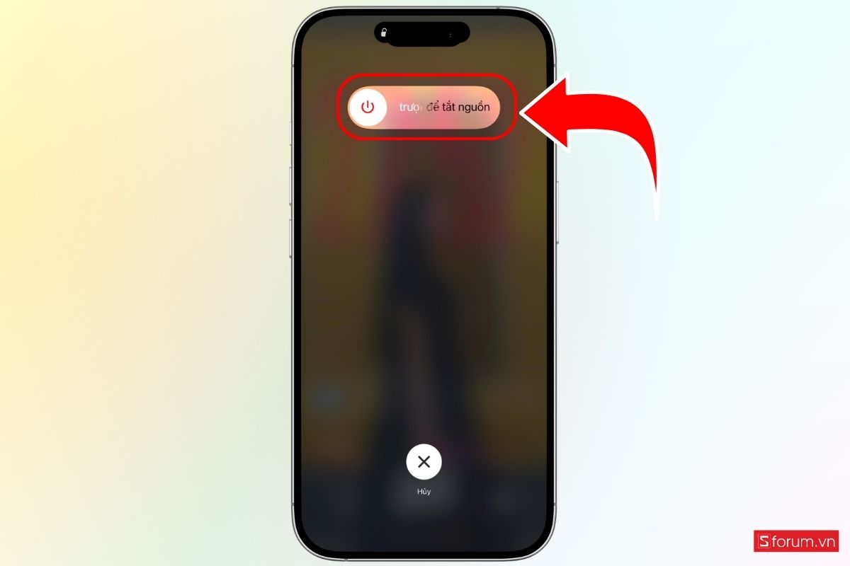 Cách tắt nguồn iPhone 18 Pro Series bằng Trung tâm điều khiển bước 3