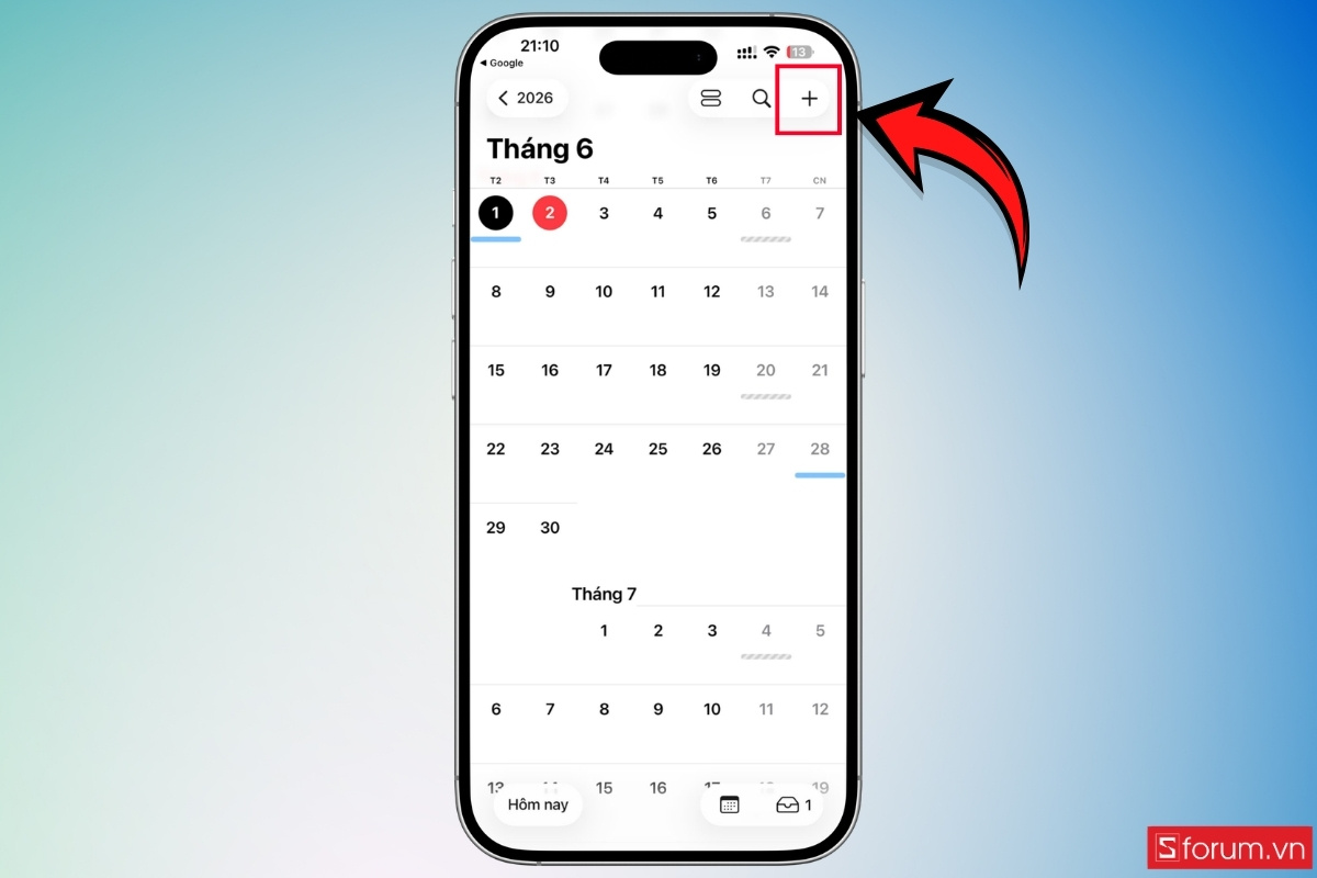 Cách thêm lịch World Cup 2026 vào iPhone bước 1