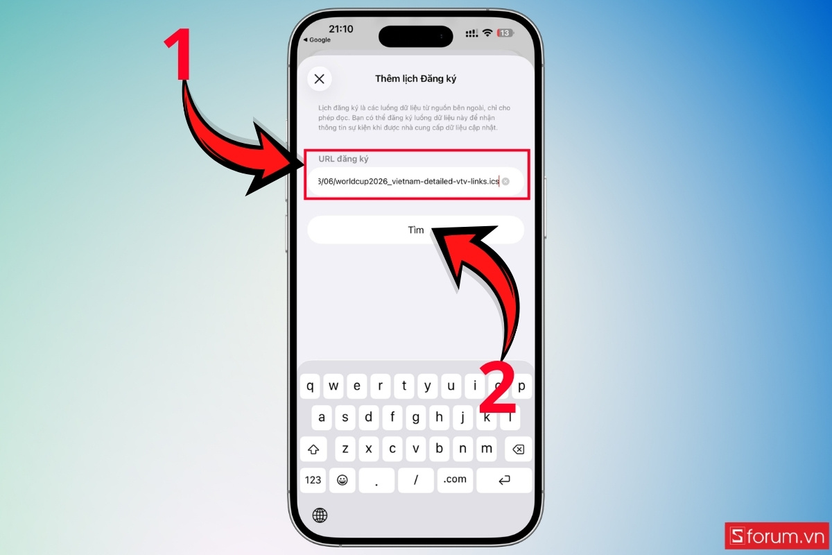 Cách thêm lịch World Cup 2026 vào iPhone bước 4