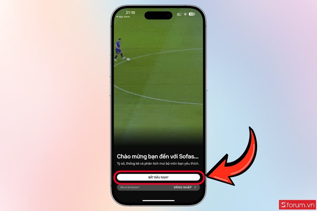 Dùng Sofascore để theo dõi phân tích trận đấu bước 2