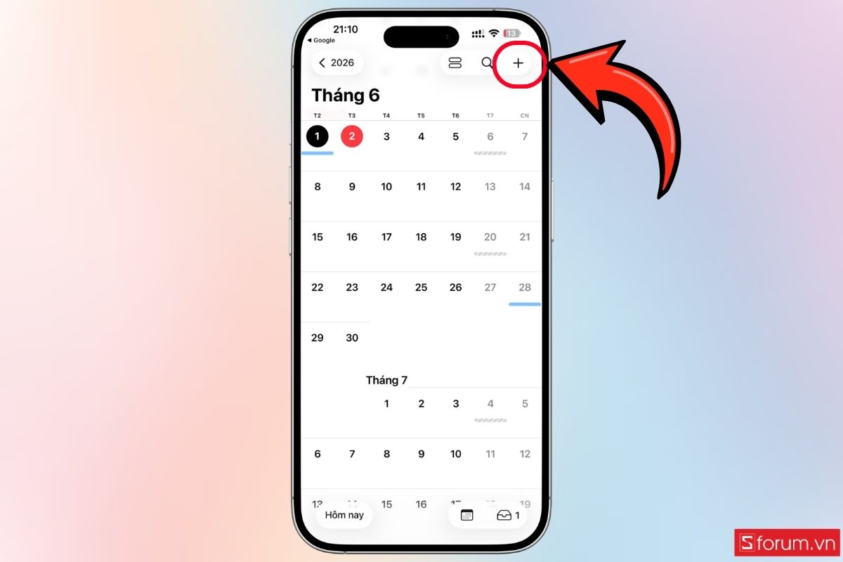 Hướng dẫn đồng bộ lịch World Cup 2026 trên iPhone bước 1