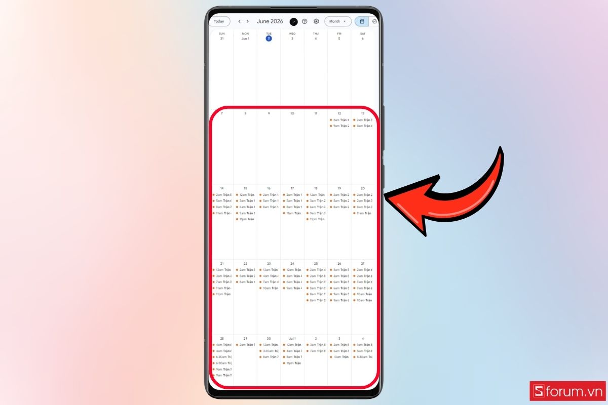Cách thêm lịch World Cup 2026 trên Android qua Google Calendar bước 6