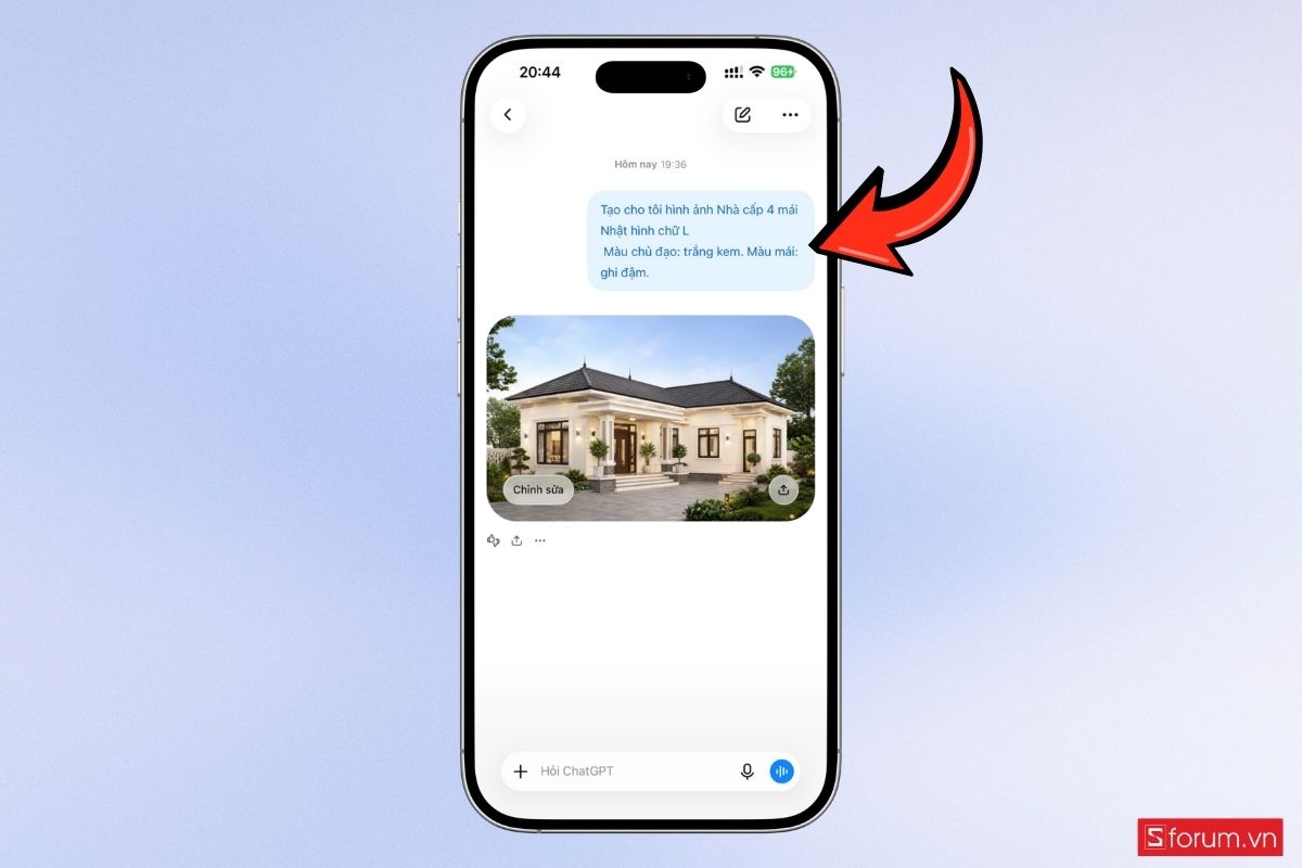 Cách tìm kiếm tin nhắn trên ChatGPT điện thoại bước 5