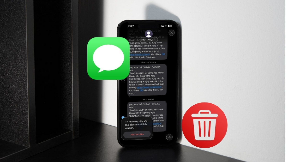 Cách xóa tin nhắn trên iPhone nhanh gọn, đơn giản