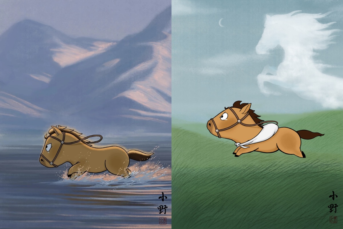 Không chỉ ngựa 12 con giáp cũng lần lượt đu trend nước mắt