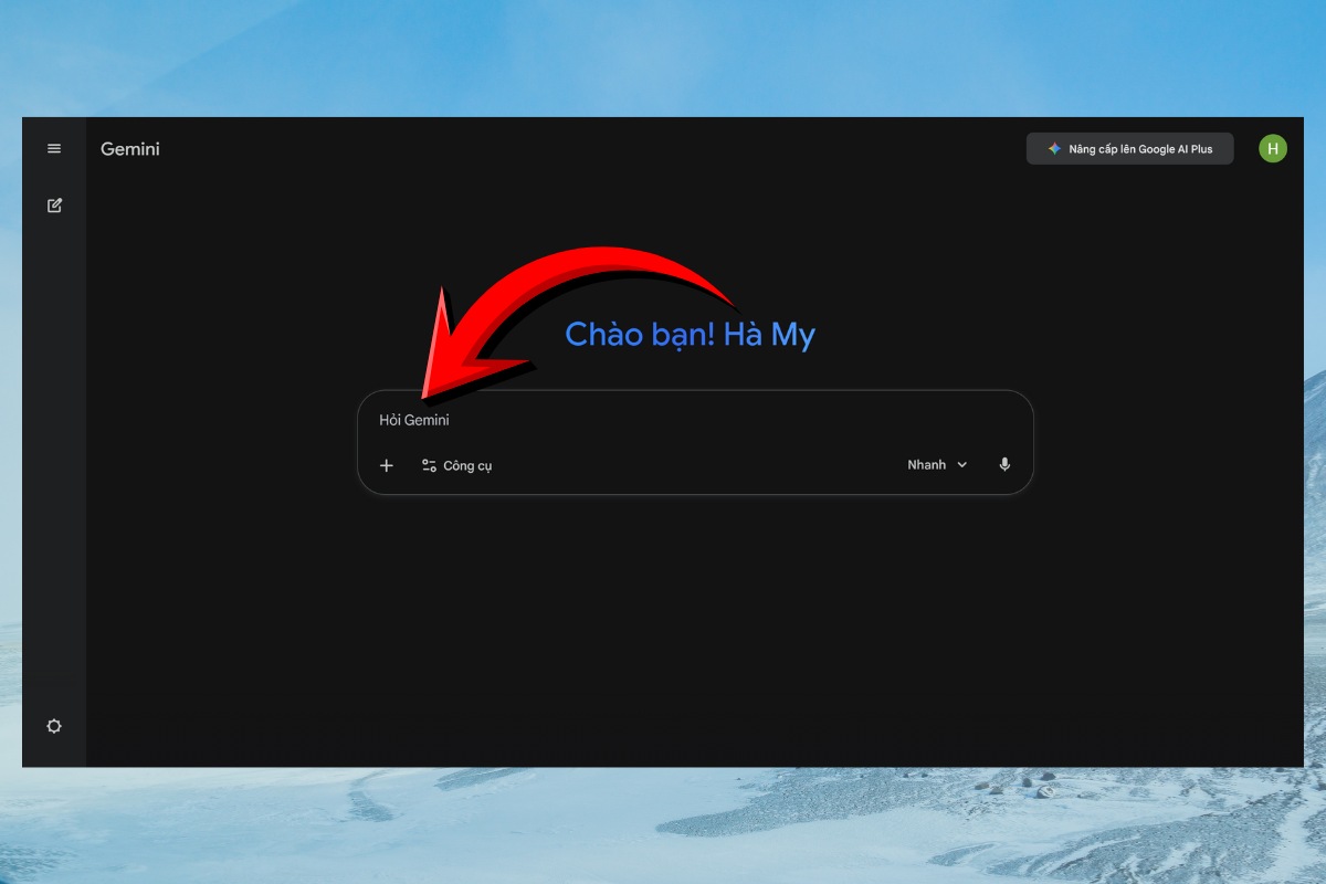 Hướng dẫn tạo ảnh chạy KPI vừa khóc bằng AI cực đơn giản bước 1
