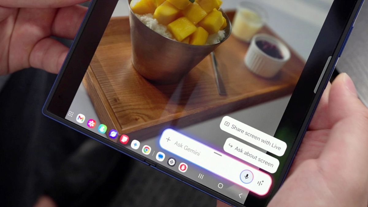 Hướng dẫn chia sẻ màn hình với Gemini Live trên Galaxy Z Fold 7
