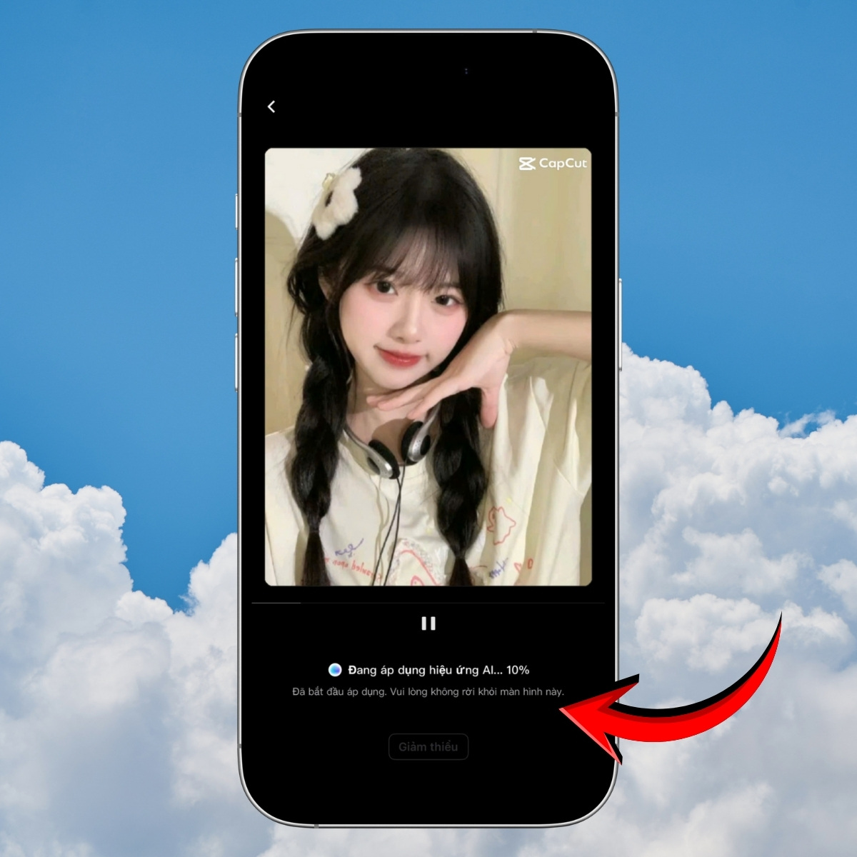 Hướng dẫn cách chọn kiểu tóc phù hợp bằng CapCut bước 3