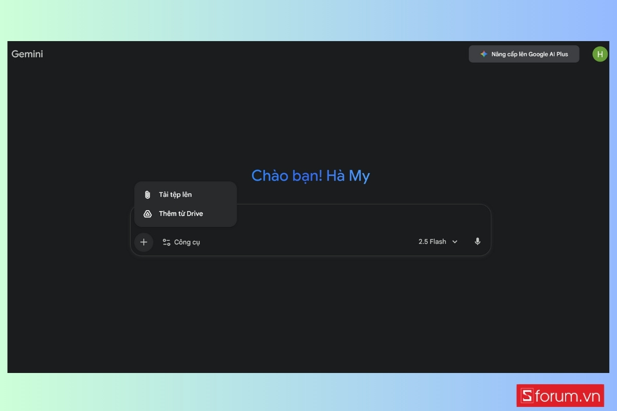 Cách tạo ảnh mùa đông như phim Hàn bằng Gemini AI trong 1 phút bước 1