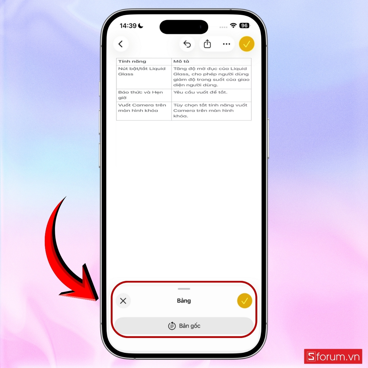 Các cách sử dụng Công cụ viết trên iOS 26.1 bước 19