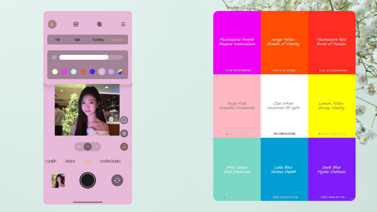 Cách sử dụng Đèn Selfie Đa Sắc để có ảnh đẹp nhất trên OPPO