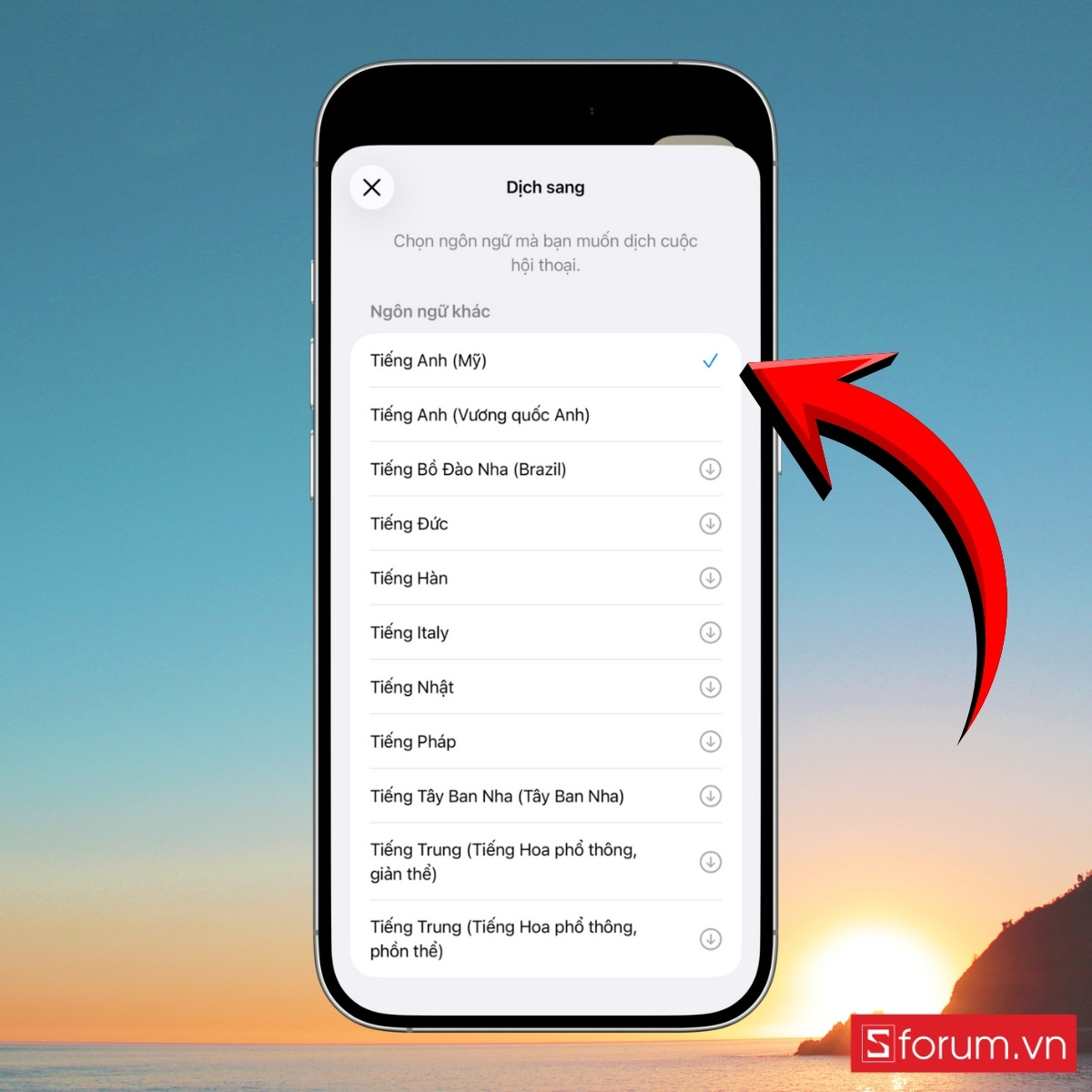 Cách dịch hội thoại trong cuộc gọi FaceTime bước 3